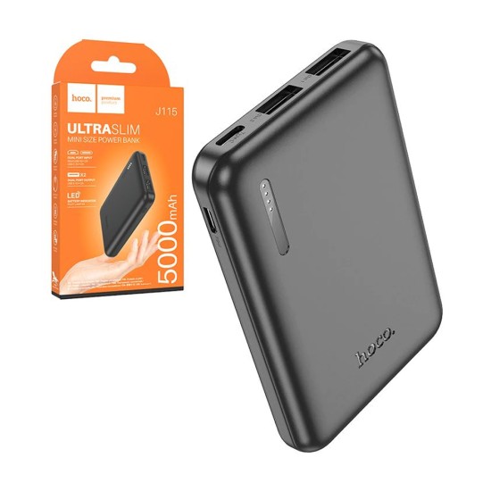 Power Bank Hoco J115 Journey 5000mAh Preto Power Bank Hoco J115 Journey 5000mAh Preto